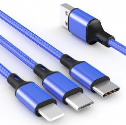 1m flat Angle USB Type C magnetic male to USB 2.0 A male power charge data transfer cable
