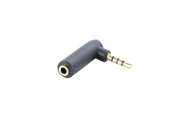 angle 3poles/4poles 3.5mm male to 3.5mm female extension adapter