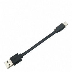 Flat USB Type C male to USB Type A power charge cable