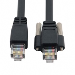 RJ45 Male to RJ45 Male with panel mount screw cable 2021