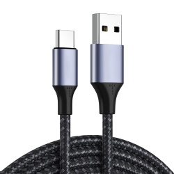 1m cabletolink factory Nylon braid USB C male to USB A male power charge data transfer cable