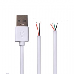 3.3ft/1m black USB 2.0 A male to open cable 2C/4C Cabletolink factory