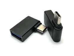 270 degree USB C male to USB C female adapter