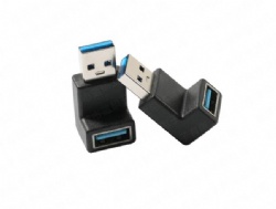 270 degree USB 3.0 A male to USB 3.0 A female adapter