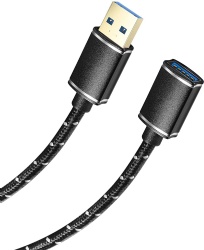 USB 3.0 Extension Cord A Male to A Female Adpater for USB Flash Drive, Card Reader, Hard Drive, Keyboard,Mouse, Printer, Camera and More