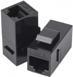 Ethernet Coupler, RJ45 Keystone Jack Cat6 Coupler Female to Female