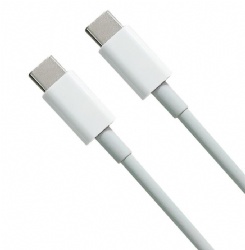 PD 2.4A TPE USB C male to USB C male power charge otg cable