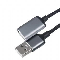 1m/3.3ft Metal shell USB 2.0 A male to A female extension cable 480mbps cabletolink factory