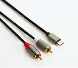 USB C male to 3RCA Stereo audio cable 1m/3.3ft  cabletolink factory