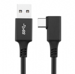 90 degree agnle USB C male to USB A data tranfer power charge cable