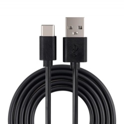 white/black USB C male to USB A male data transfer power charge cable 1m cabletolink