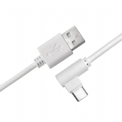 90 degree USB C male to USB 2.0 A male white color data transfer power charge cable 2021 top quality cabletolink