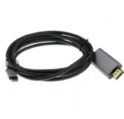 1m HDMI A male to USB C male 4K audio/video stereo cable