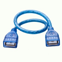 Blue color 30cm USB 2.0 A female to USB 2.0 A female extension cable 2021 top quality