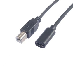 3ft USB C female to USB B male otg data transfer power charge cable top quality 2021 cabletolink