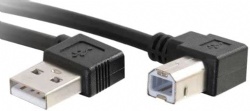 USB A to B Cable, Right Angle USB Cable, USB 2.0 Cable