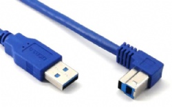 down angle USB 3.0 B male to USB 3.0 A male printer cable