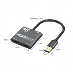 USB 3.0 A male to HDMI A female 4K 1080P Top quality cabletolink 2021 top quality