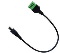 30cm USB 2.0 Type-B Male to 90 Degree 5 -Pin Screw Terminal Printer Cable Converter Adapter Extension Cable