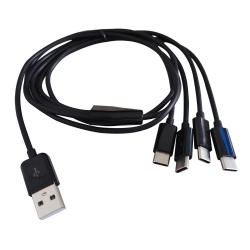 4*USB C male to 1*USB A male multi power charge cable 50cm/1m cabletolink top quality