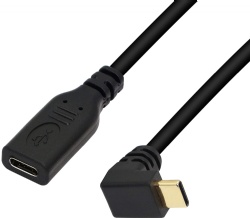 Right Angle 90 Degree USB 3.1 10Gbps Fast Charging 4K HD Video Audio Data Transfer Cord for Laptop