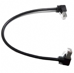 20cm angle RJ45 Male to down angle RJ45 male cat5e cable top quality cabletolink 2021