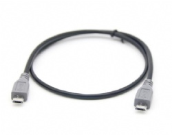 50cm Micro usb 5pin male to mIcro usb 5pin male data transfer power charge otg function cable