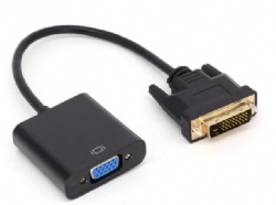 20cm black color DVI-D 24+1 to VGA Male to Female Adapter 1080P Cabletolink 2021