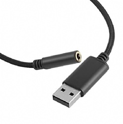 Cabletolink factory 2021 USB 2.0 A External Sound Card Jack Audio Adapter with 3.5mm Aux Stereo Converter Compatible for Headset
