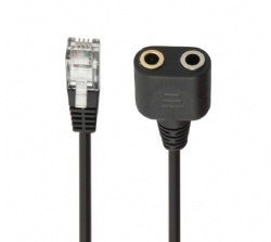 Headset Adapter RJ9 Male to 3.5mm Female Headset Phone MIC Audio Splitter Adapter Cable
