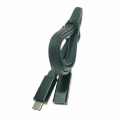 Flat USB 3.0 C male to USB 3.0 C female extension cable