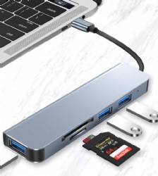 USB Hub to HDMI Multiport AorZ USB C Dongle Adapter 7 in 1 with 4K HDMI Output