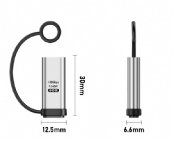 Type-C Female to Female Adapter With Chip, USB3.2 Gen2 20Gbps Data Transfer, 240W PD Fast Charging, 8K 60Hz Video, Aluminum Alloy USB-C Coupler